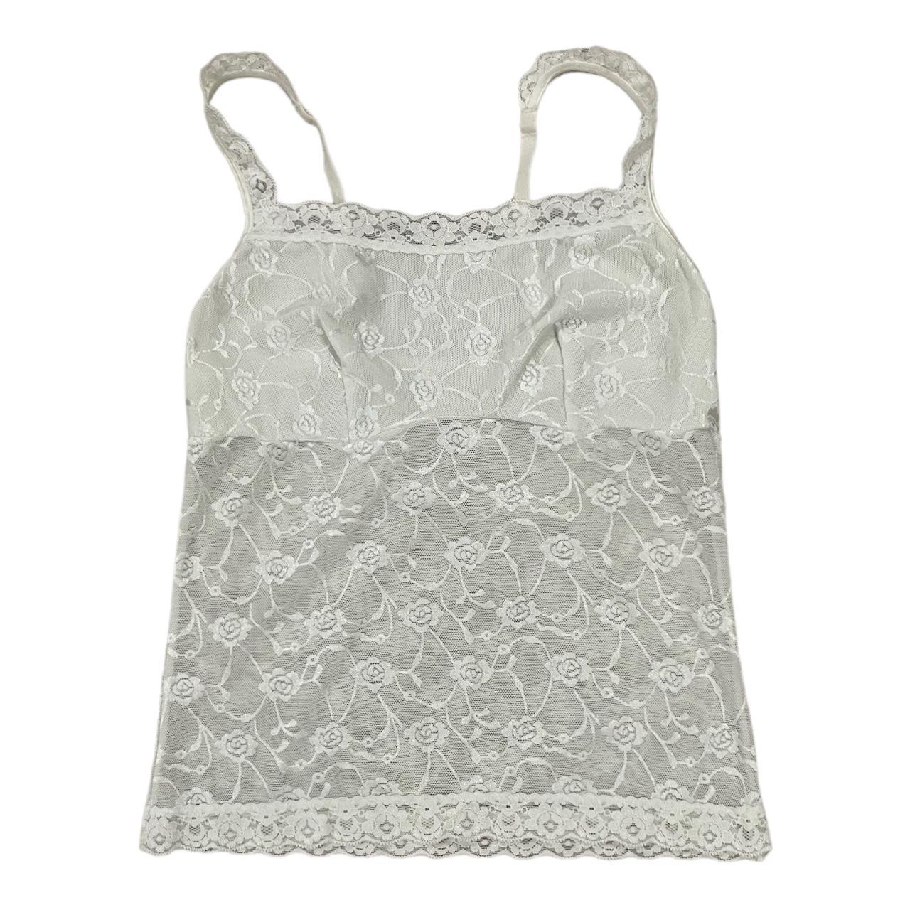 white lace cami top💋 only 1 available, first some... - Depop