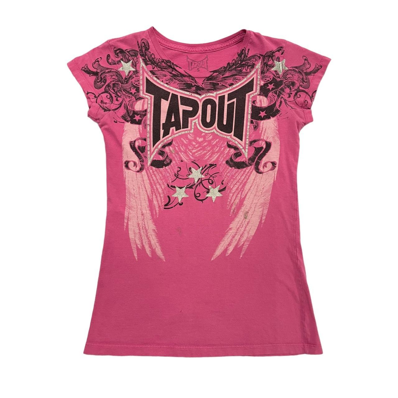 pink gothic tapout baby tee💋 ; price firm, not in a... - Depop