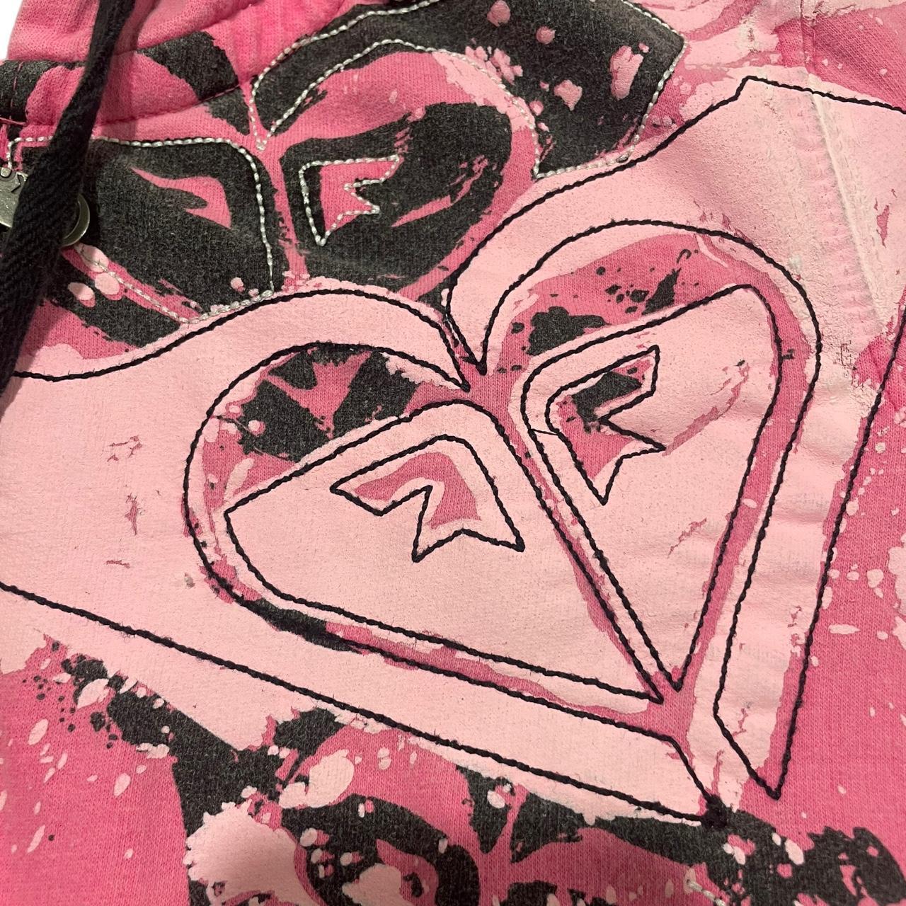 pink & black Roxy zip up jacket💋 only 1 available,... Depop