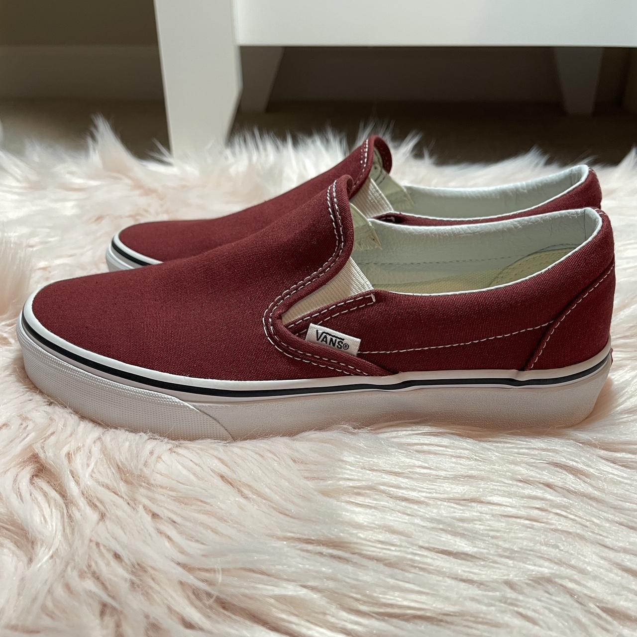 Burgundy Shoes Burgundy Slip On Vans Vans Slip On 98 Reissue