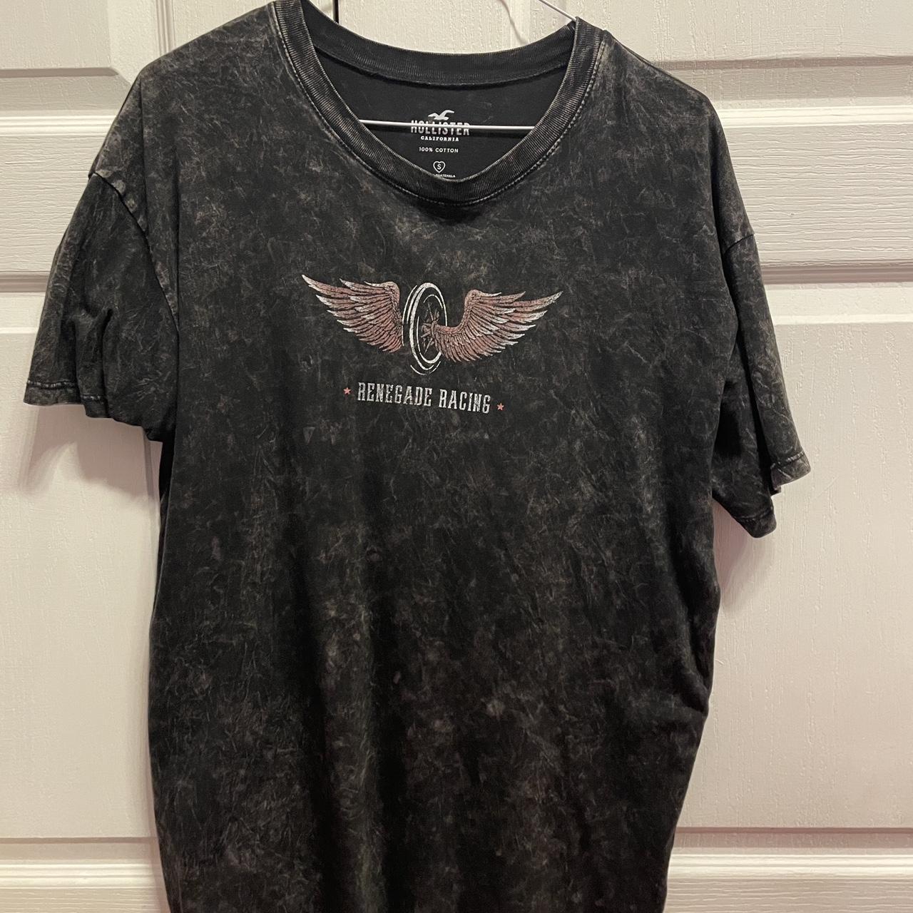 Hollister T-shirt, size S, oversized fits size 8-12 - Depop