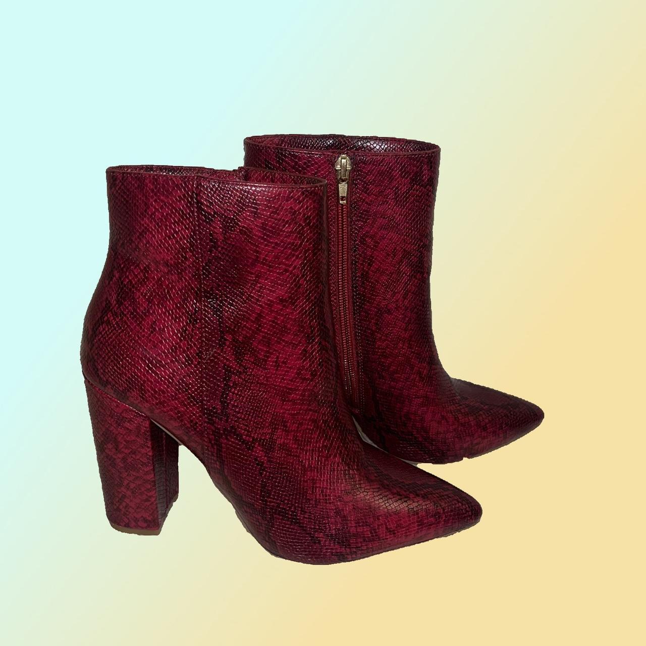 Faux snake clearance booties