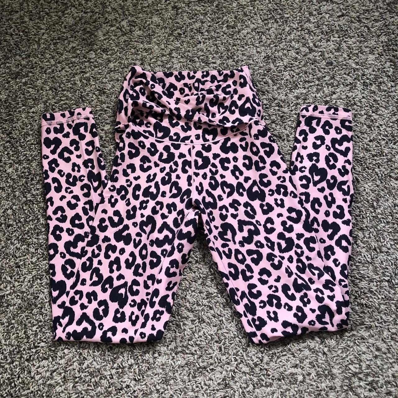 aerie offline real me leopard print leggings with - Depop