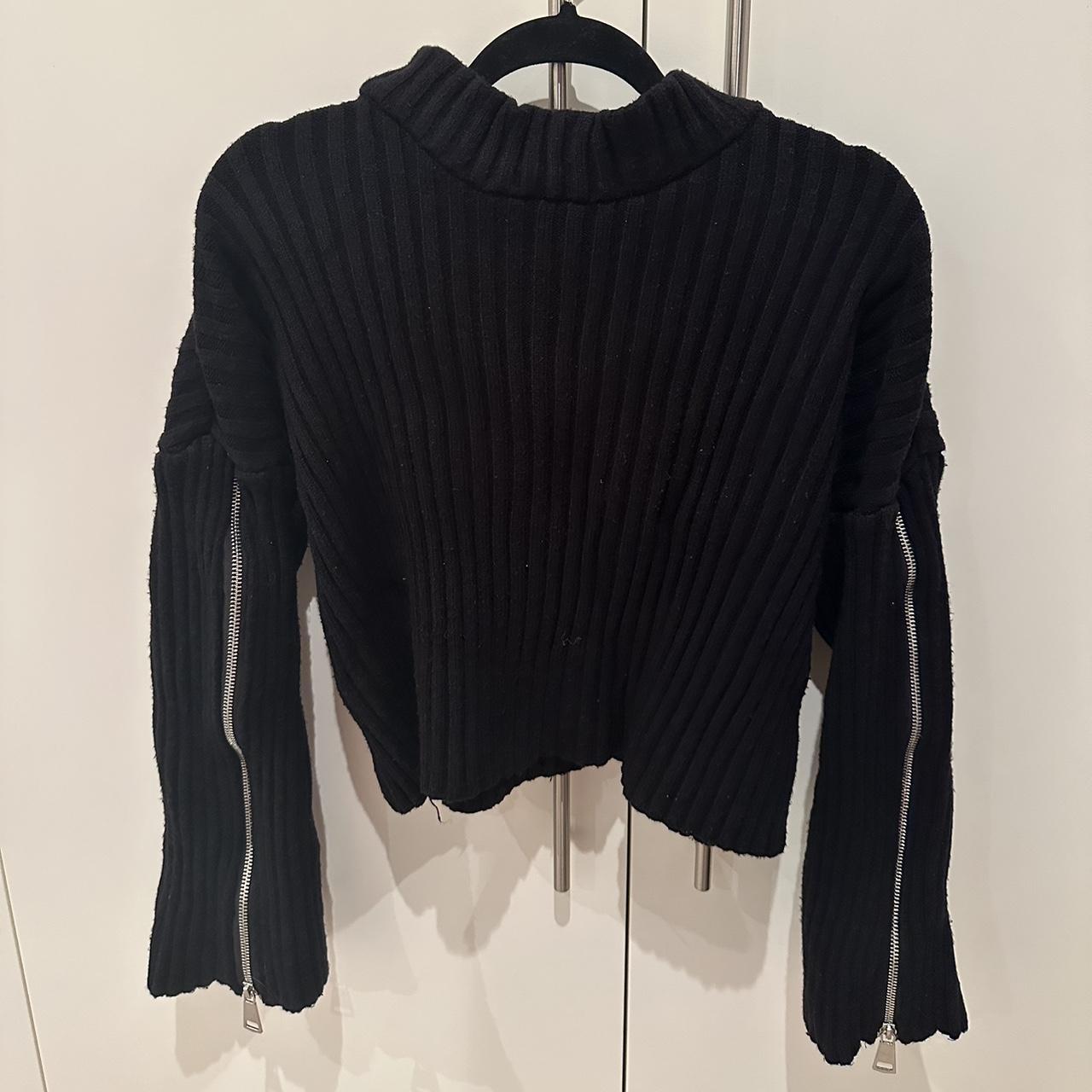 Zara Women's Black Jumper | Depop