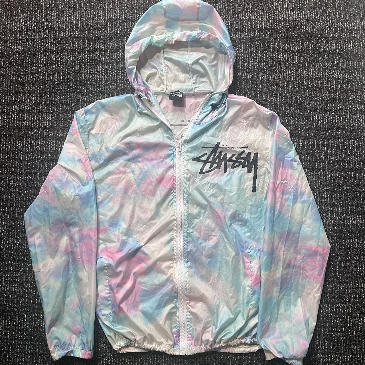 Stüssy pastel tie dye windbreaker women’s jacket