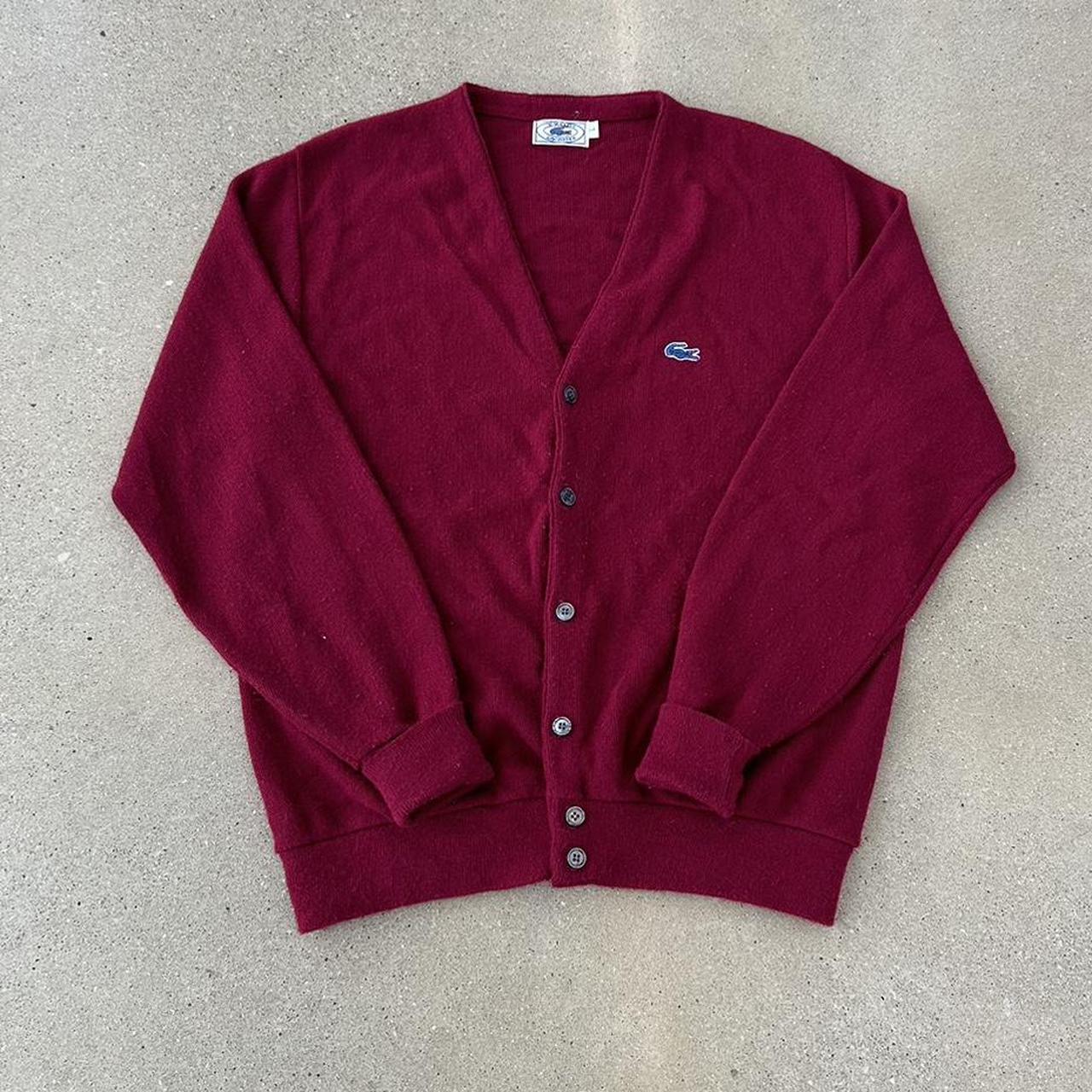 Izod Men's Pink Cardigan Depop