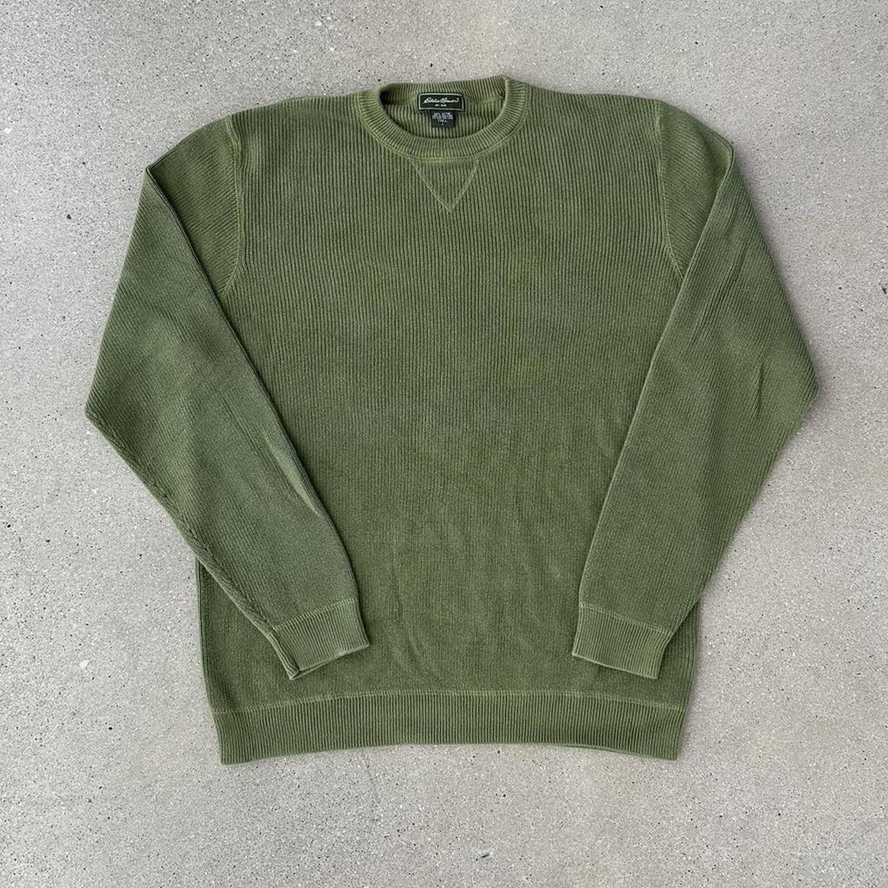 Eddie Bauer Men's Green Jumper | Depop