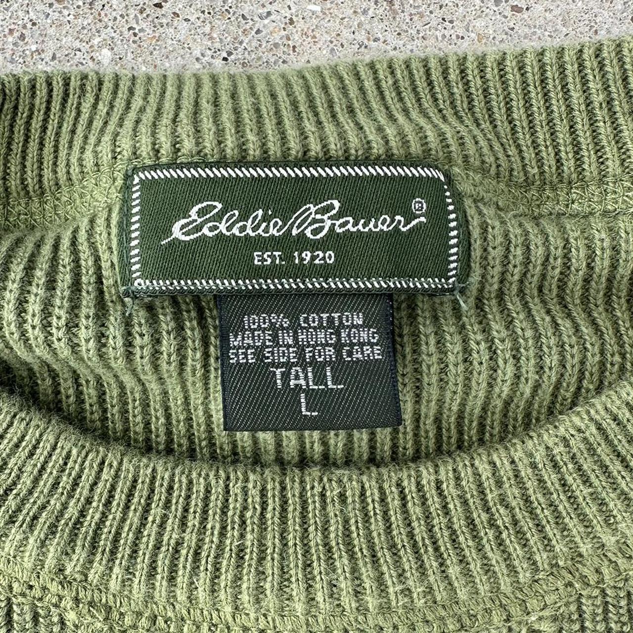 Eddie Bauer Men's Green Jumper | Depop