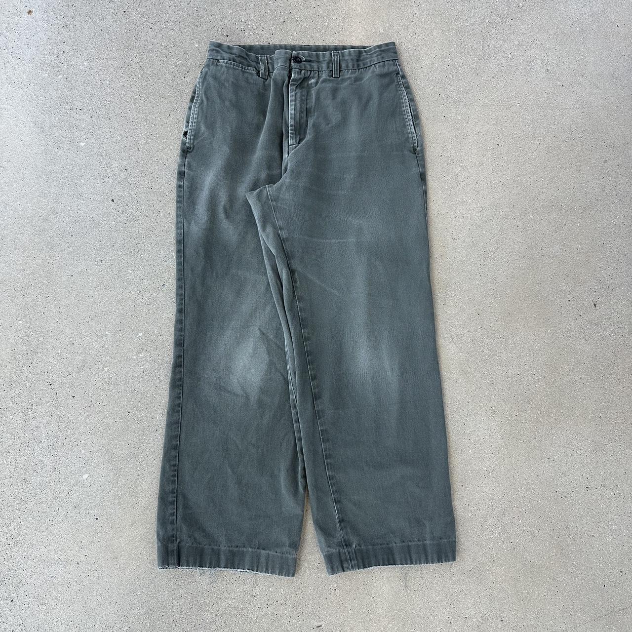 Nautica Men's Grey and Green Trousers (3)