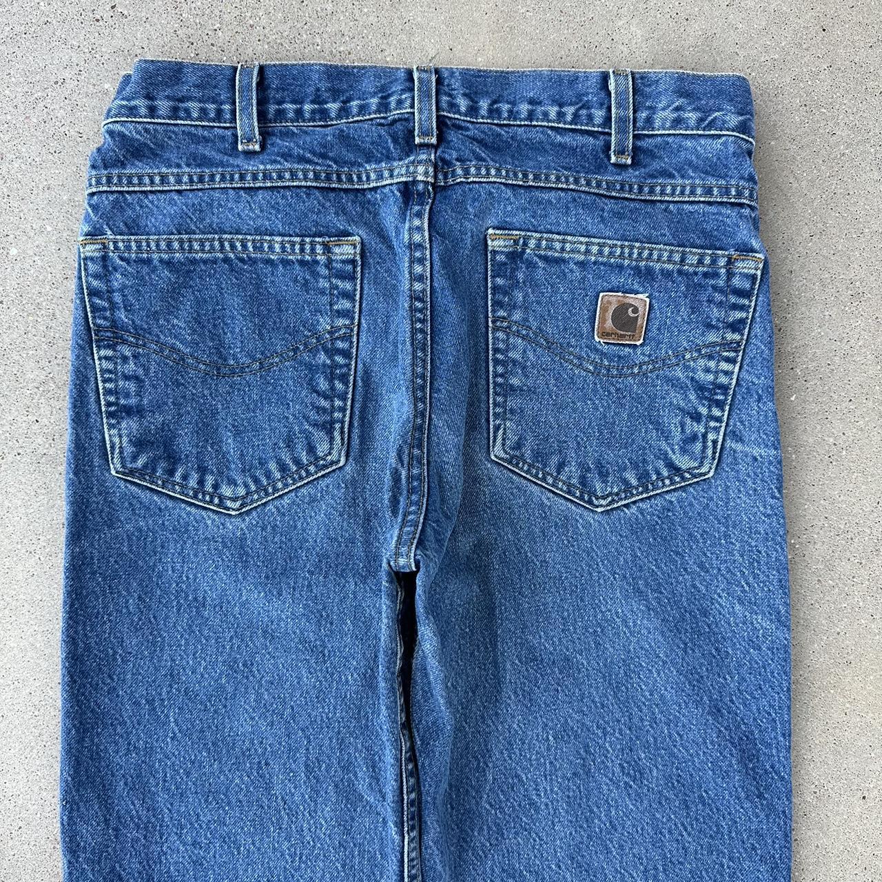 Carhartt Men's Blue Jeans | Depop