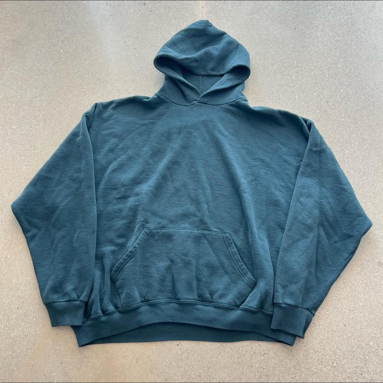 Men's Green and Blue Hoodie | Depop