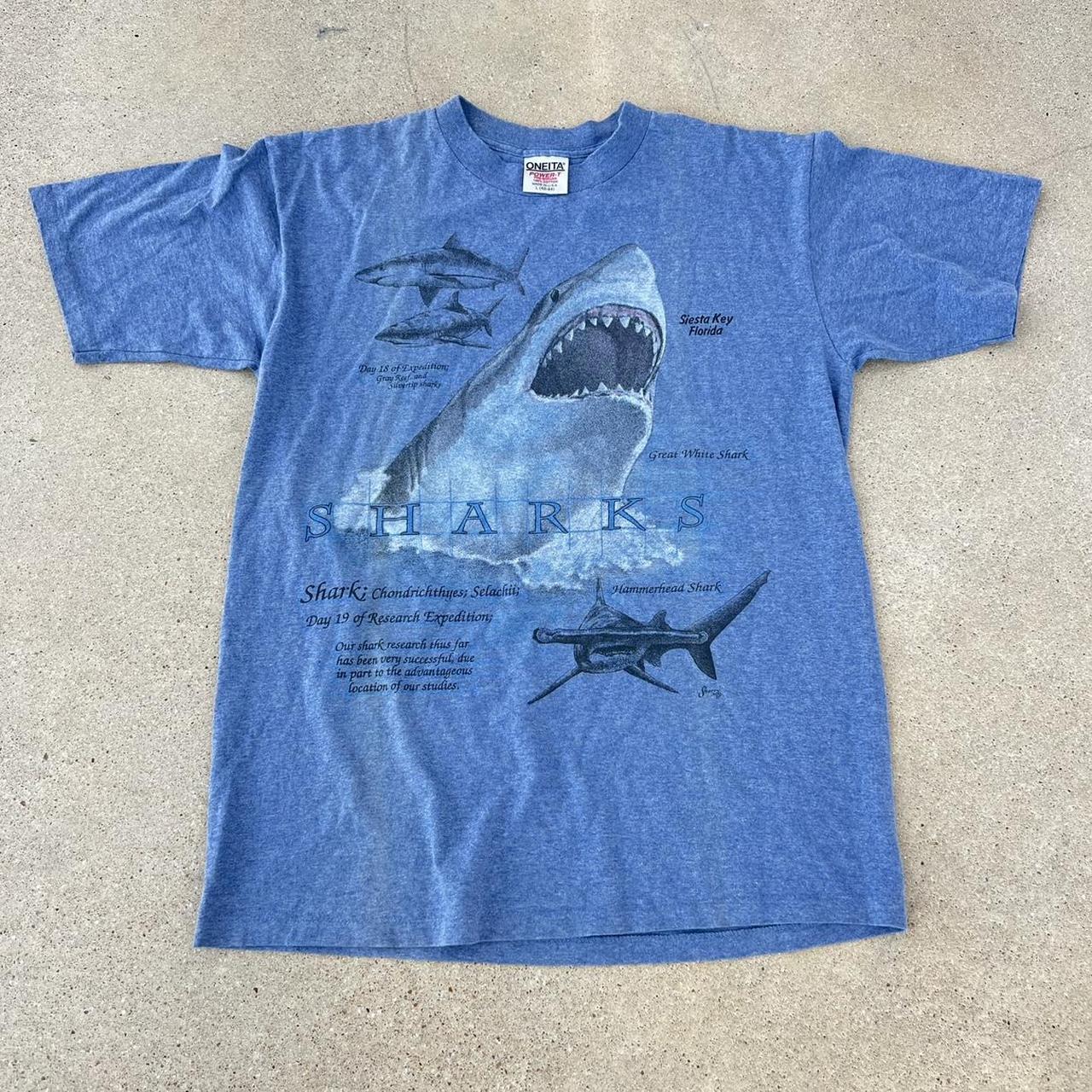 SPECIAL】80s adidas stussy shark tshirt - ファッション