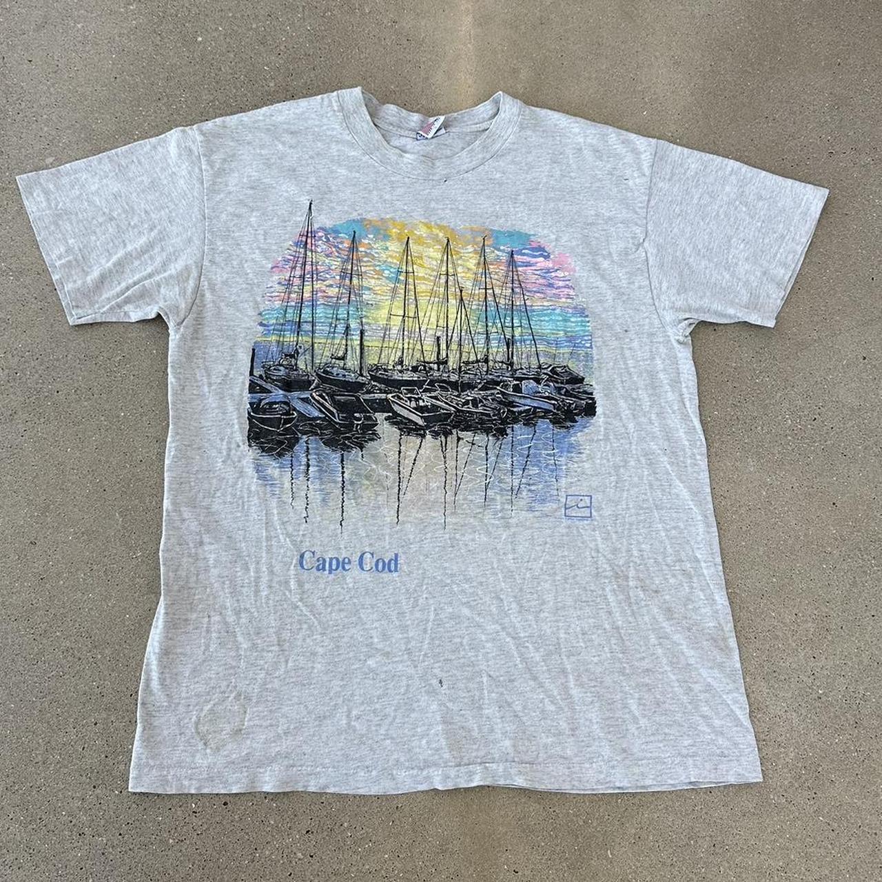 CAPE COD FISHING T-SHIRT (XXL) #capecod #fishing - Depop