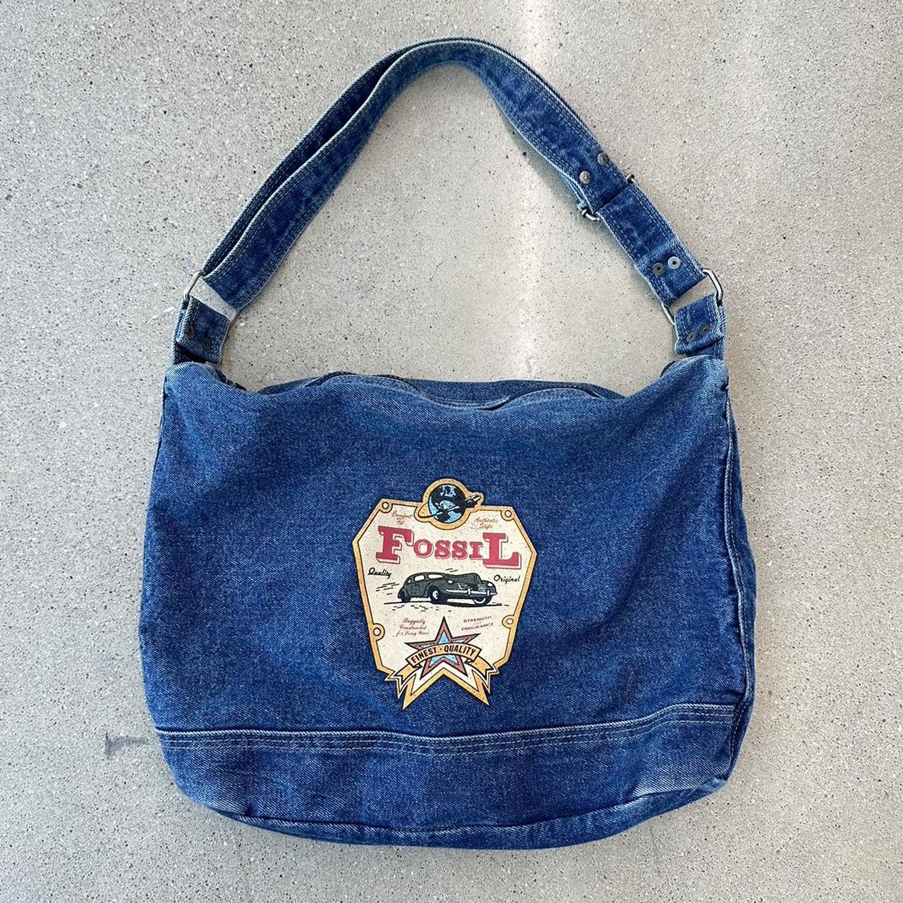 Vintage fossil denim bag 🤠 FREE shipping if you... Depop