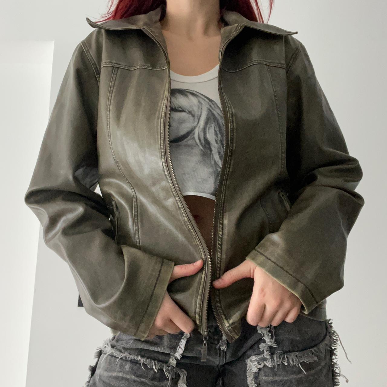 Women's Khaki Jacket Depop