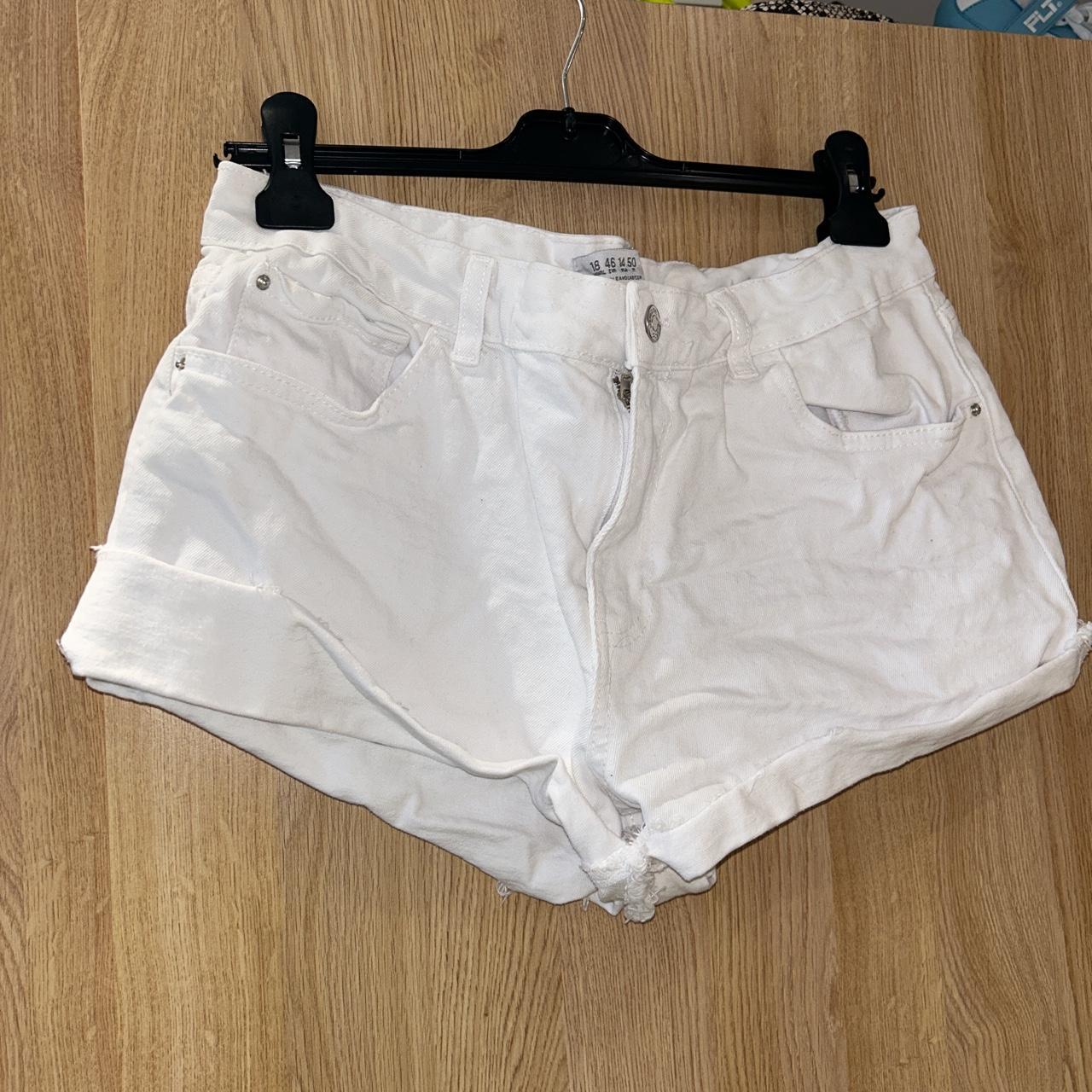 Primark Women's White Shorts | Depop