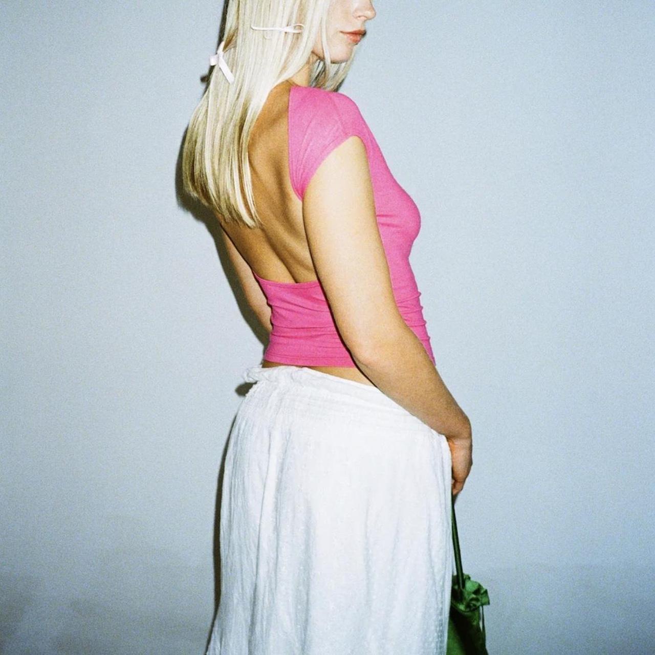 Marais Women's Pink Crop-top (2)
