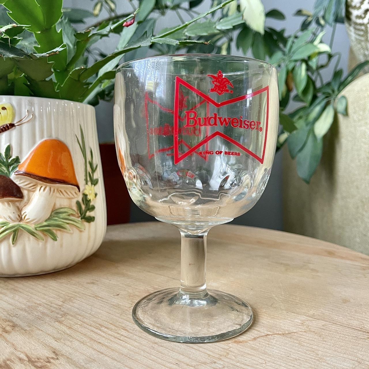 2024 Vintage Budweiser Glass Goblets Glasses