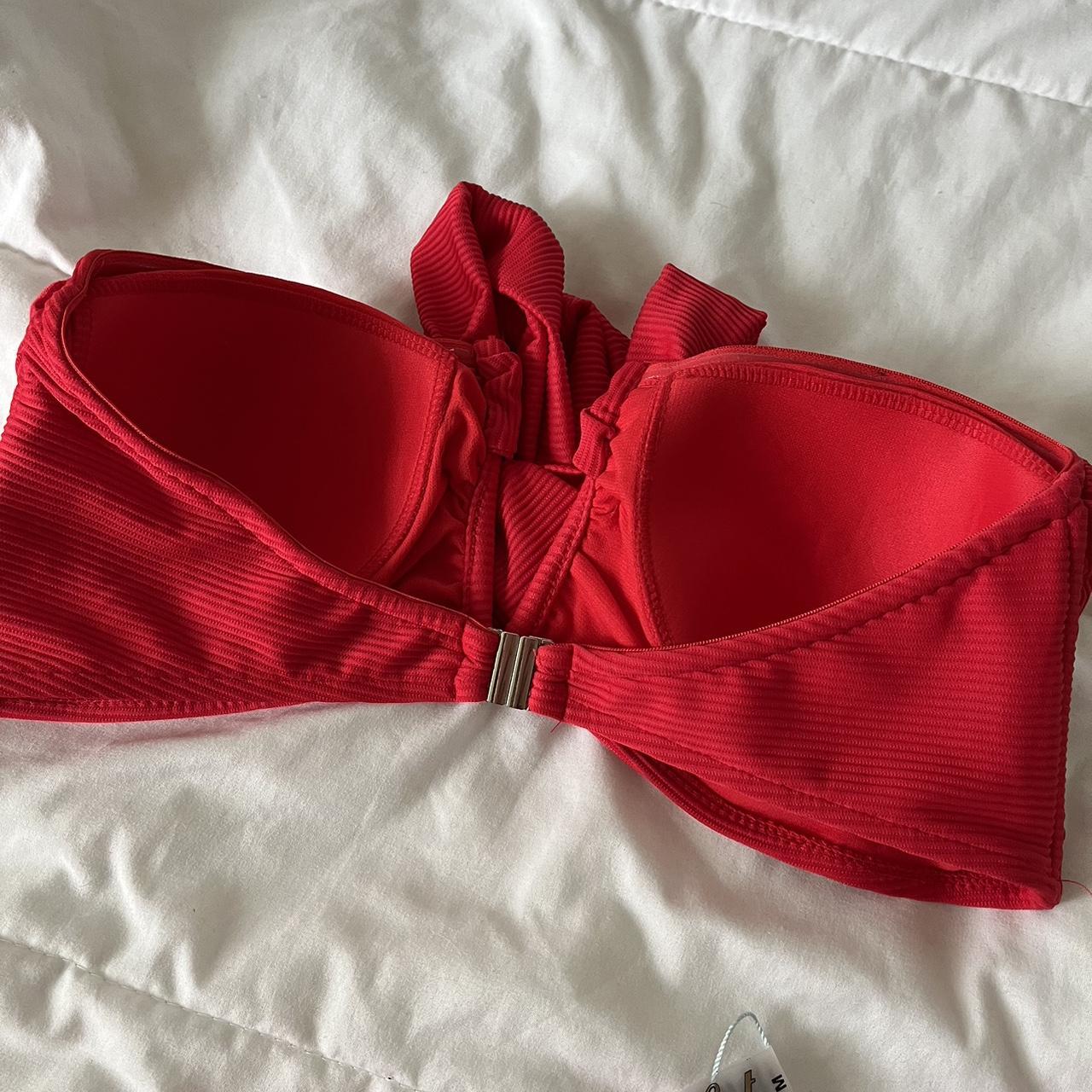 HEAT RED BIKINI FULL COVERAGE NEVER WORN bought... Depop