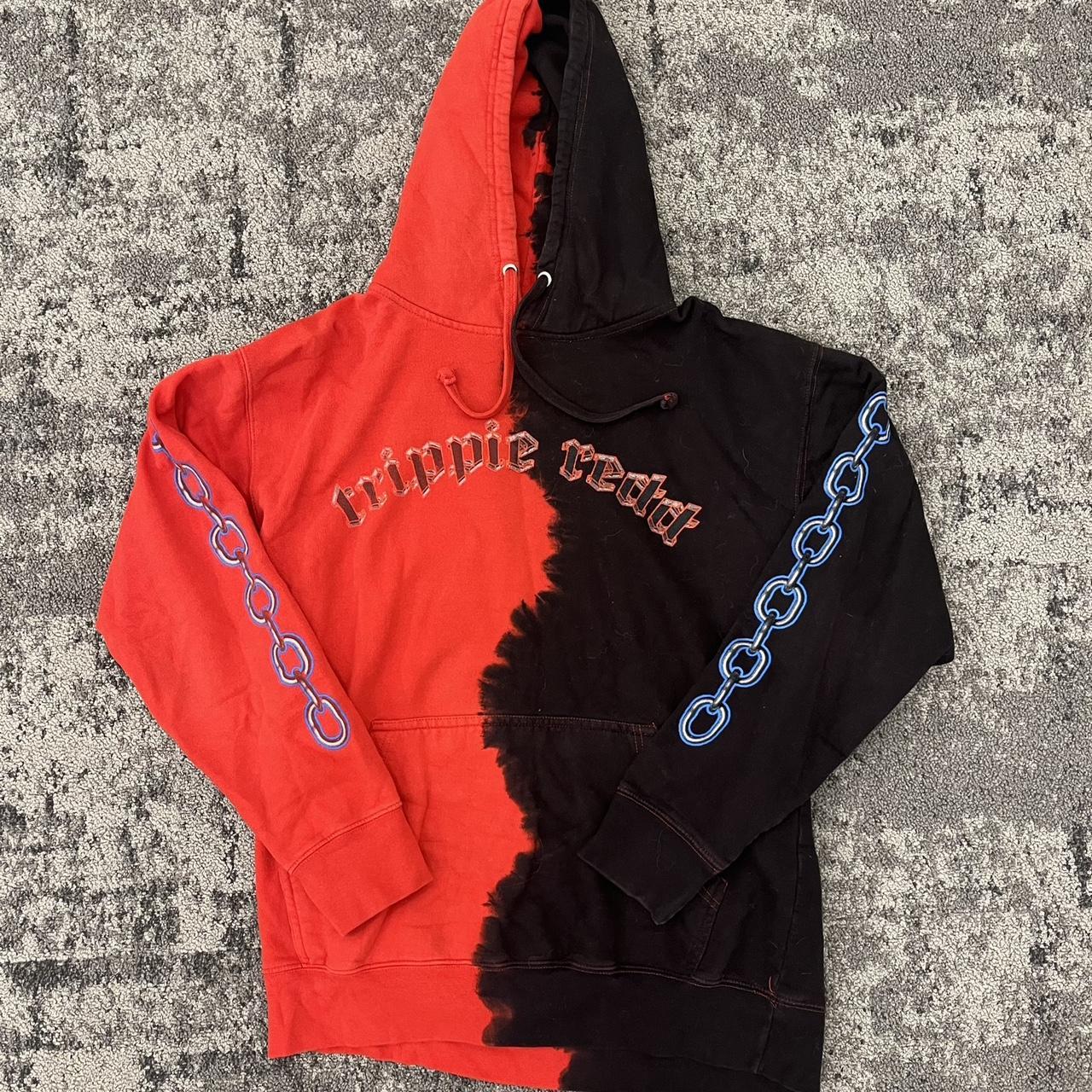 Trippie Redd Flame Stitch Hoodie Red Limited retailer Edition