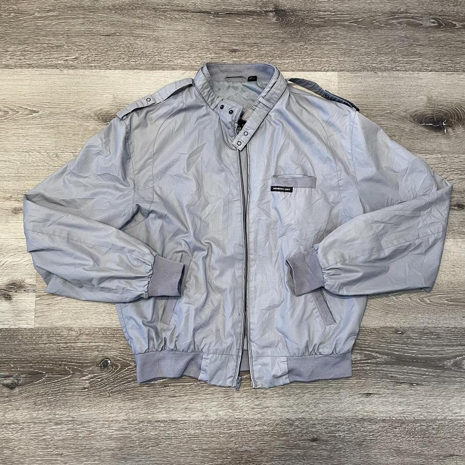 80s Members Only jacket⚓️ Color is gray with a... - Depop