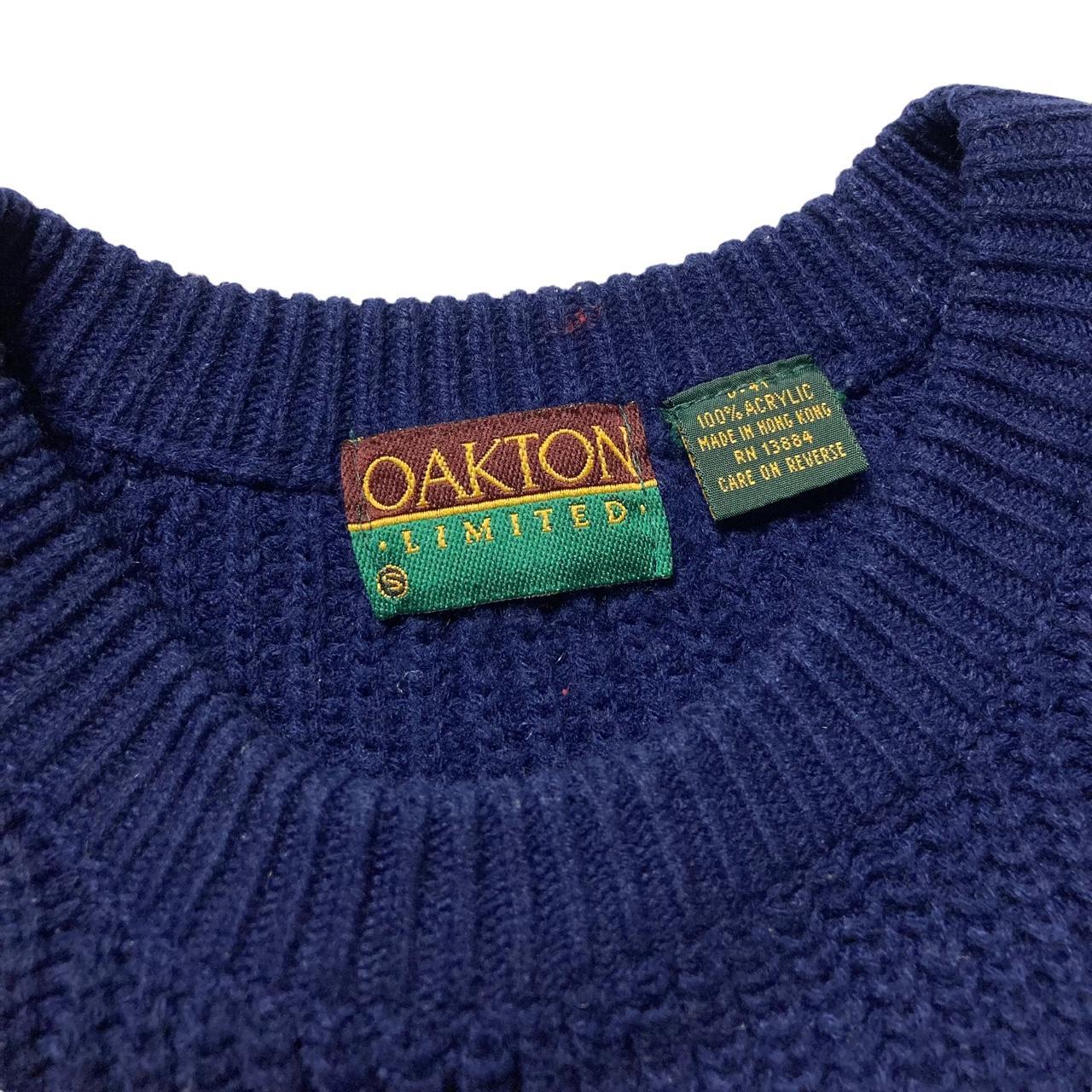 Vintage two tone Oakton brand cozy knit... - Depop