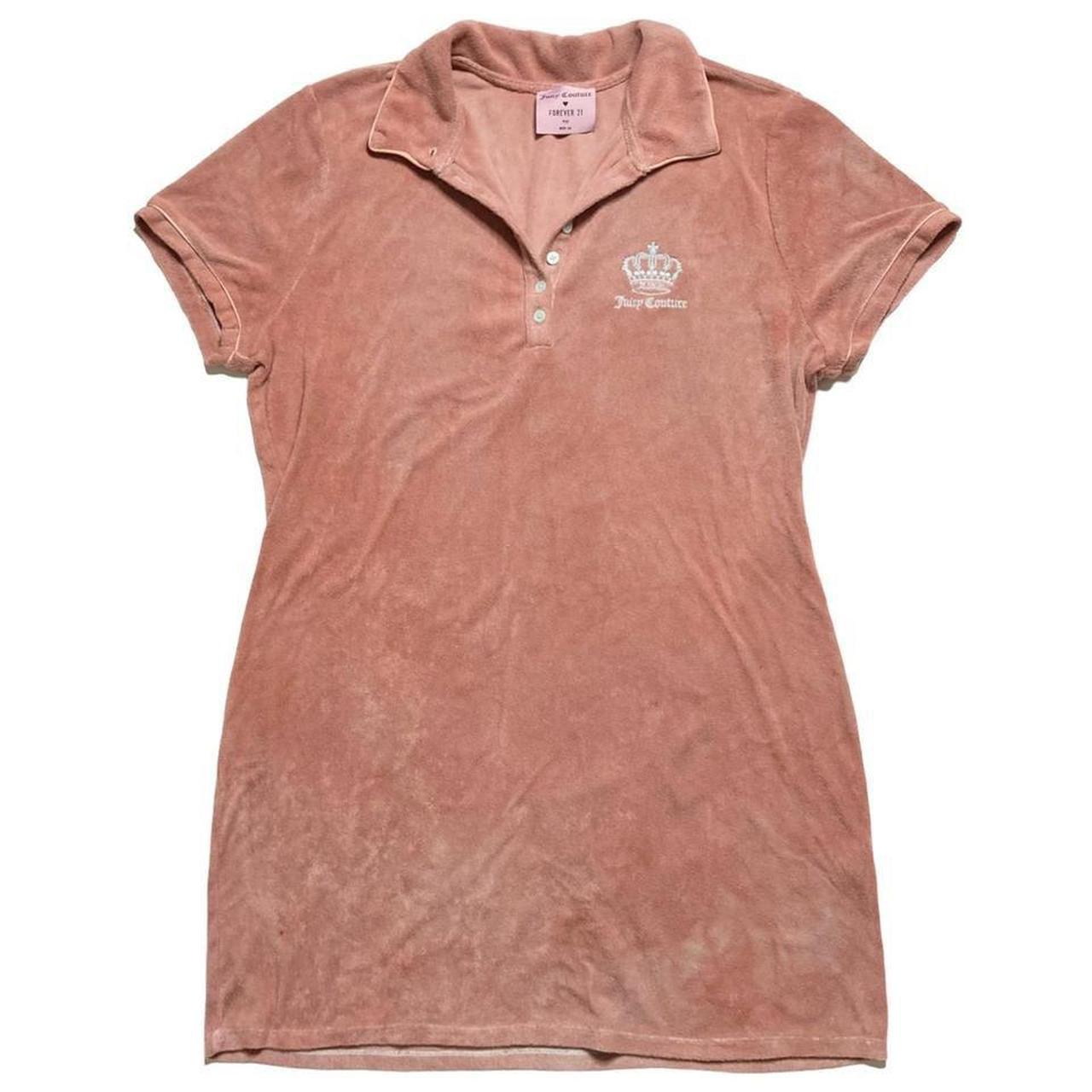 Pastel blue Juicy Couture x F21 terry cloth collared... Depop