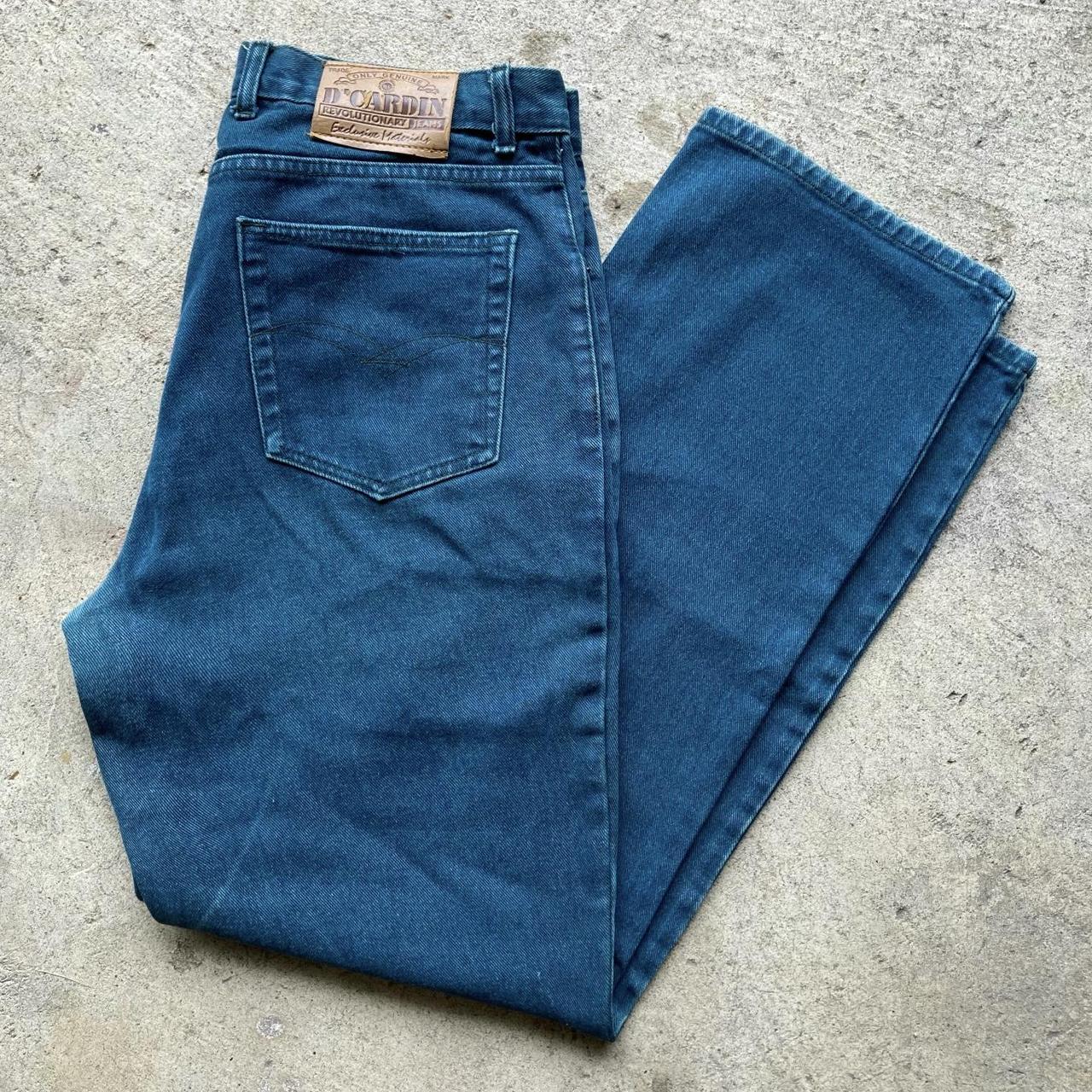 Vintage dark wash denim D’Cardin brand jeans Check... - Depop
