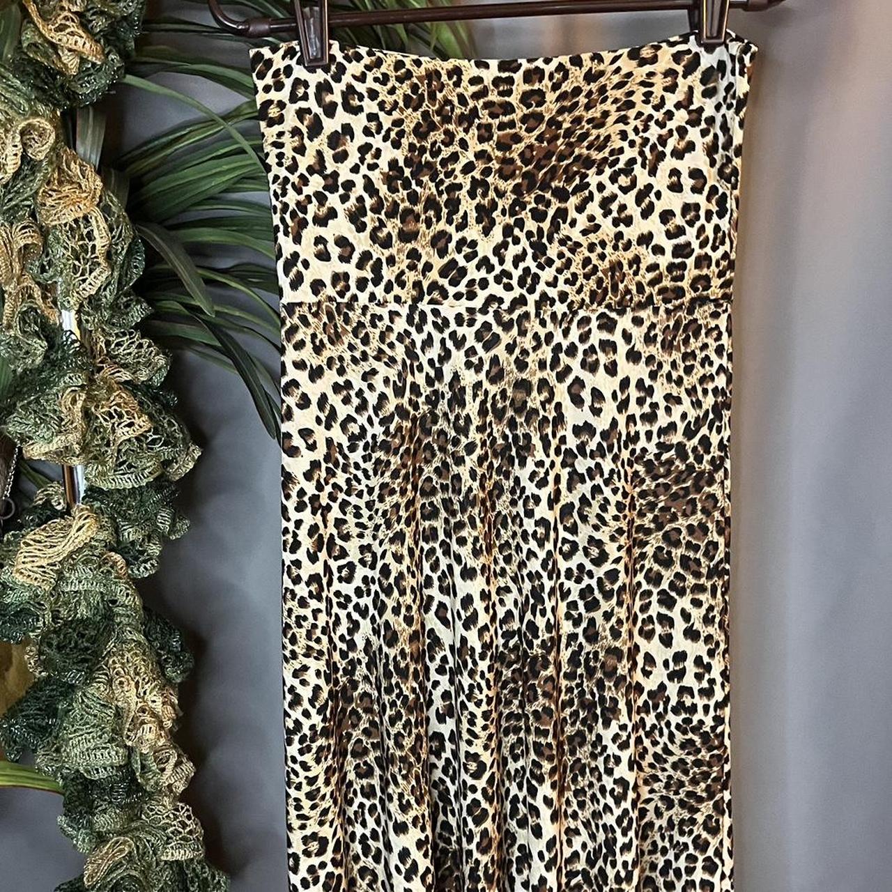 Cheetah leopard print y2k tube dress Size