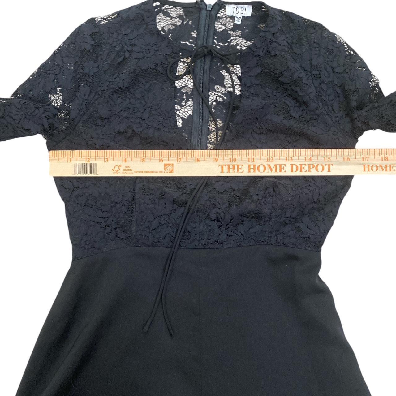 Tobi black lace long sleeve romper Depop