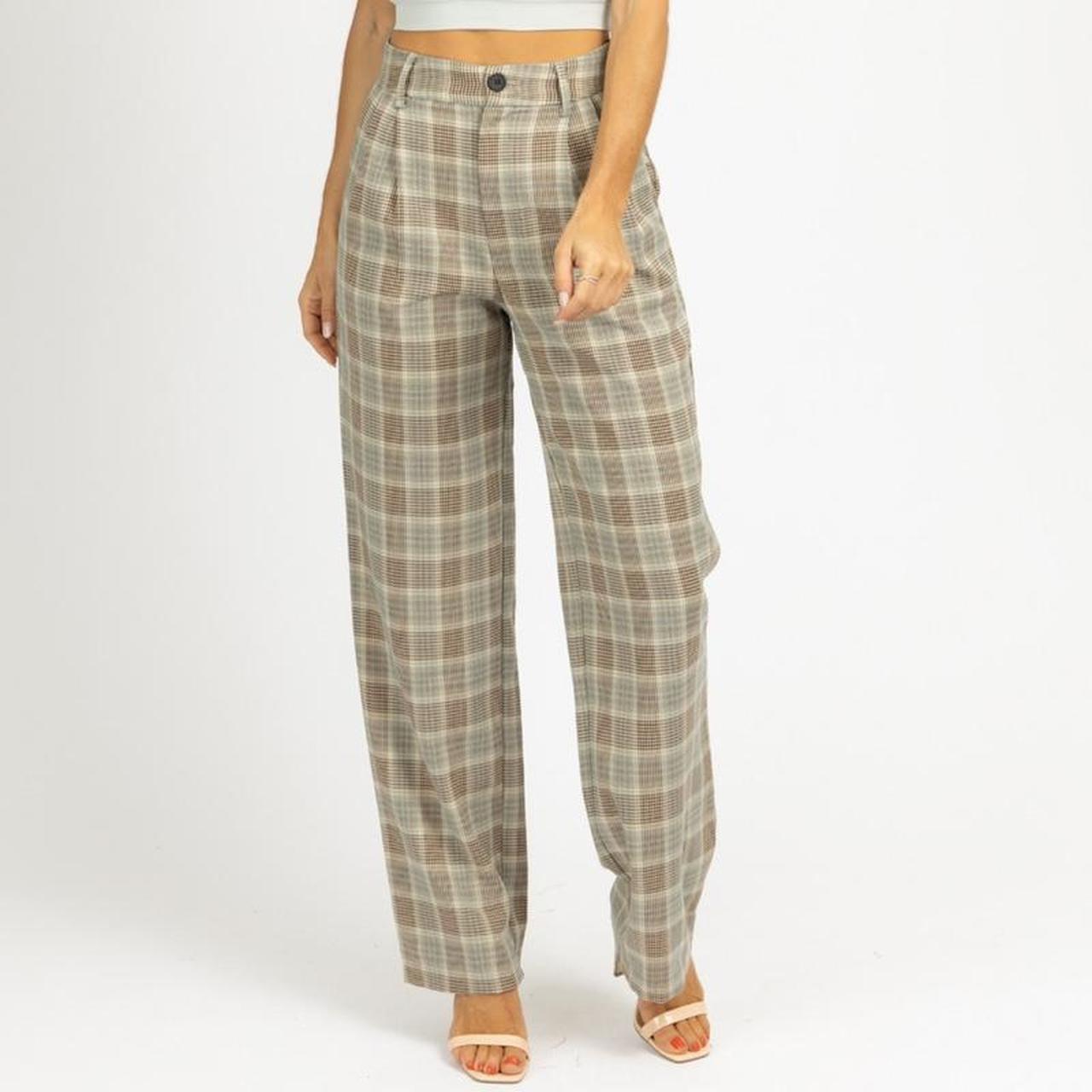 Pink Boutique Women's Tan and Cream Trousers