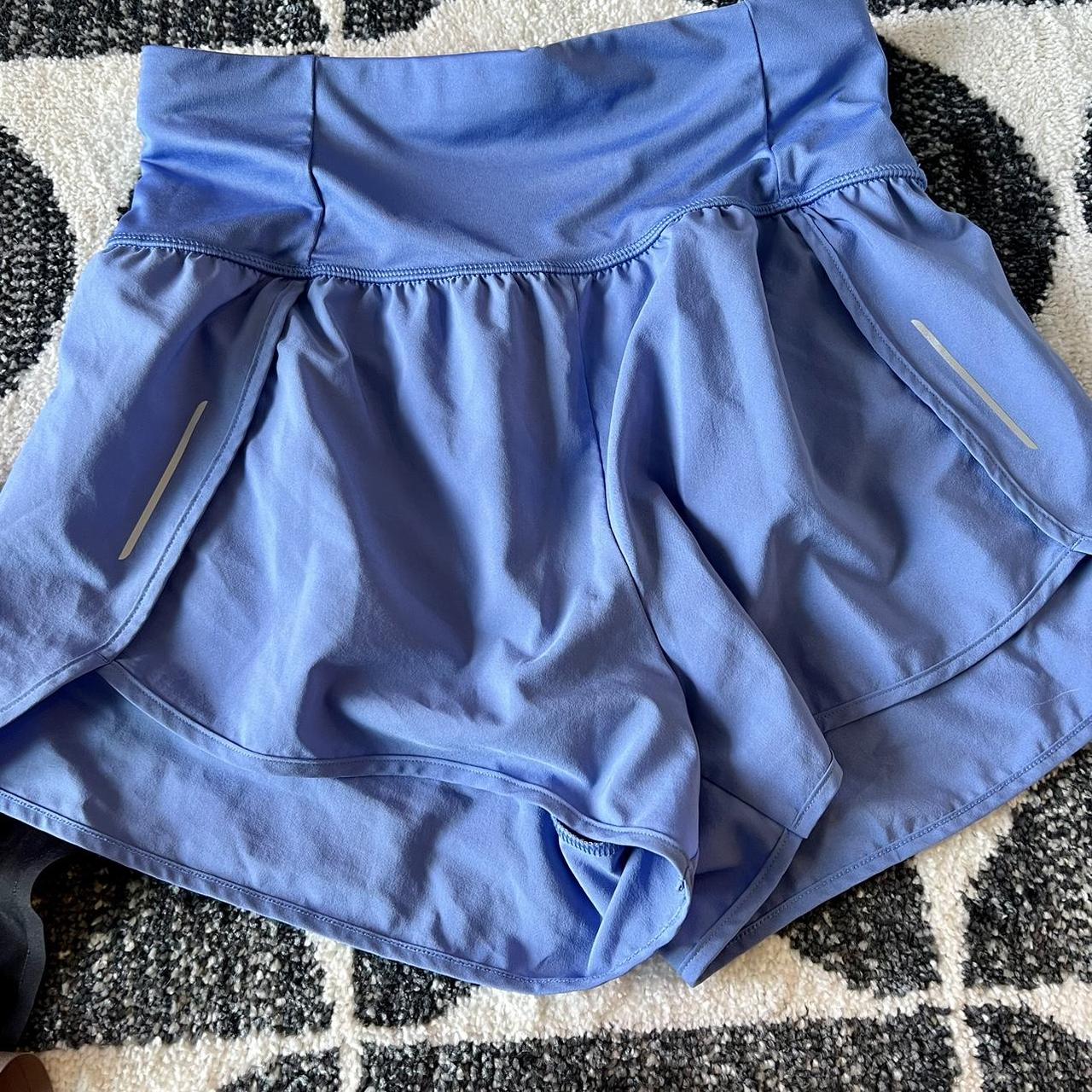 Target Women's Blue and Black Shorts | Depop