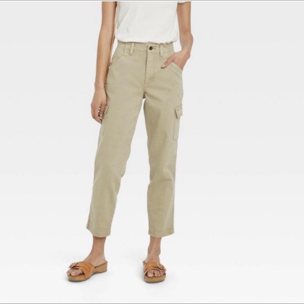 Ladies Linen 3/4 Crop Trousers - Stone