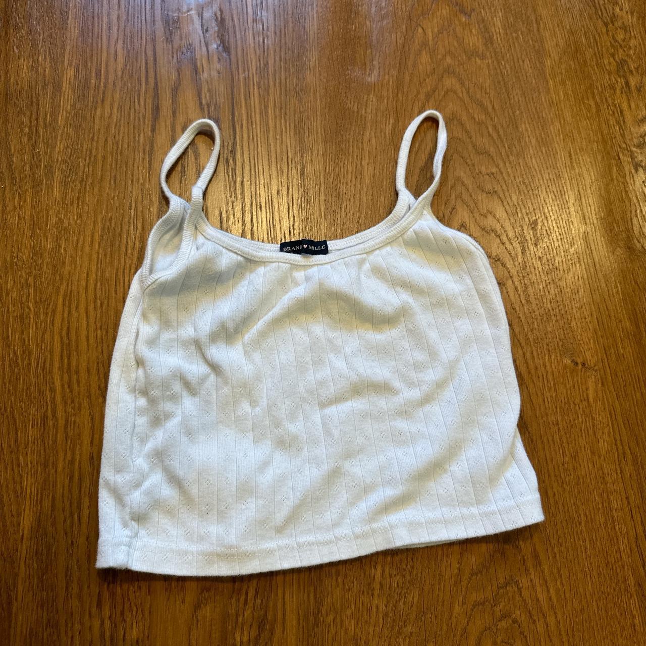 Brandy Melville Women's White Vest | Depop