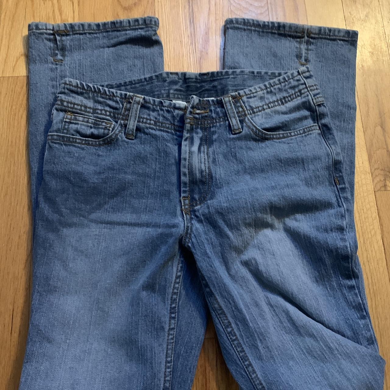 brandy melville john galt low rise flare jeans worn... - Depop