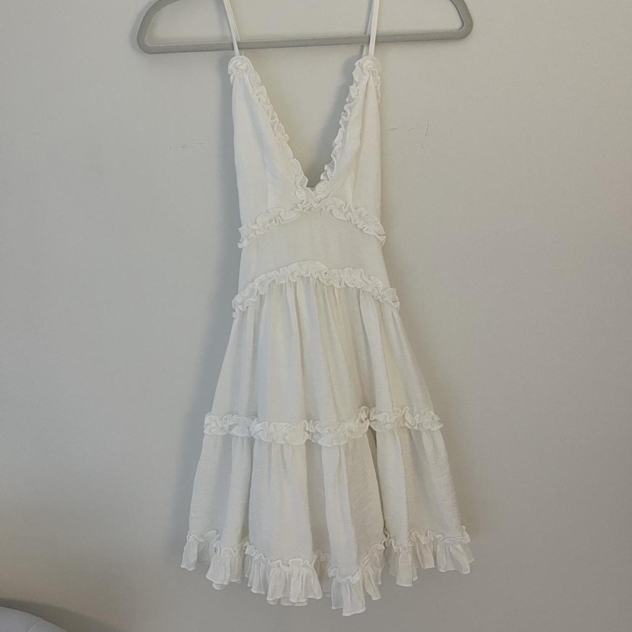 White Princess Polly mini dress 🏷️ scandinavian... - Depop