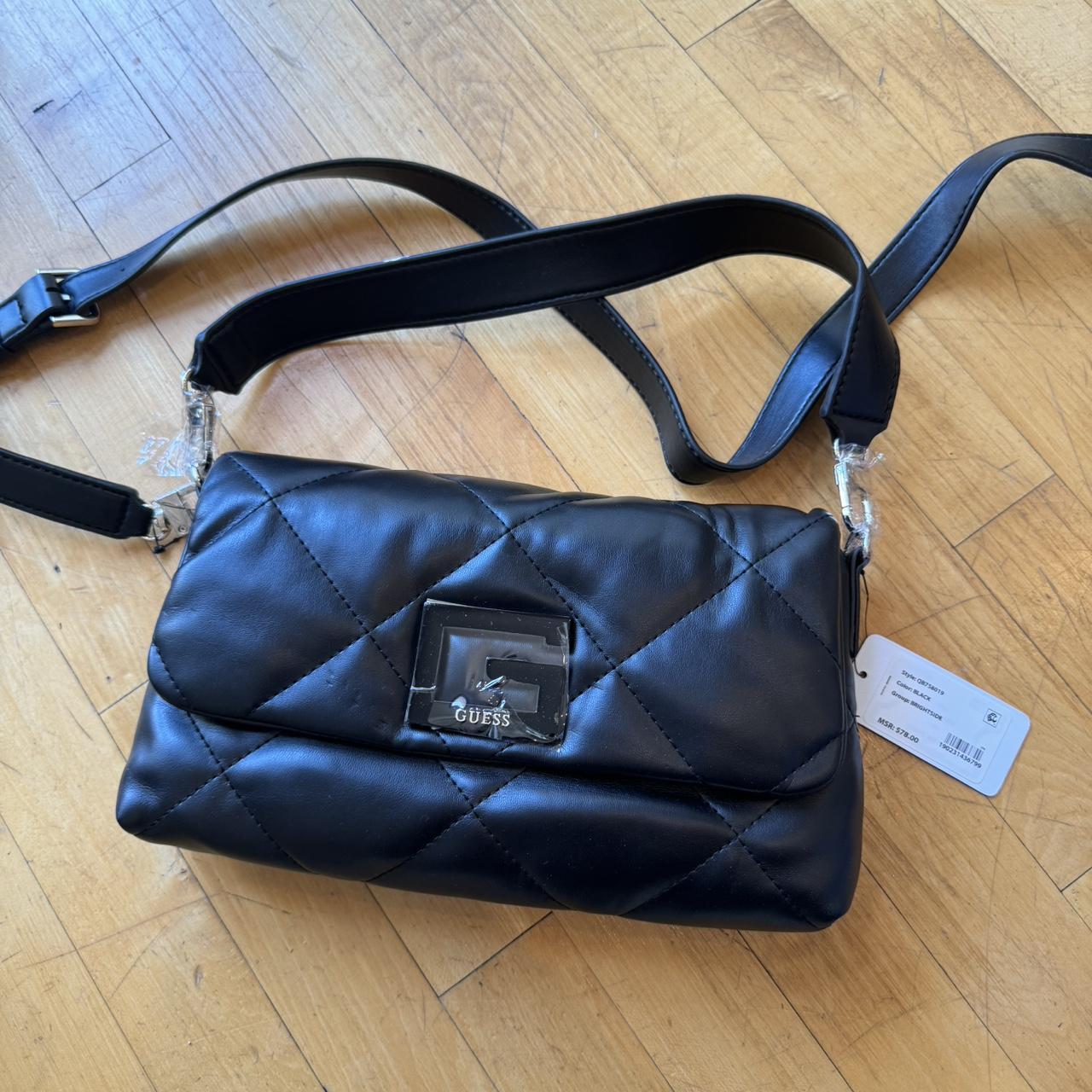 guess black brightside purse with double - Main Image