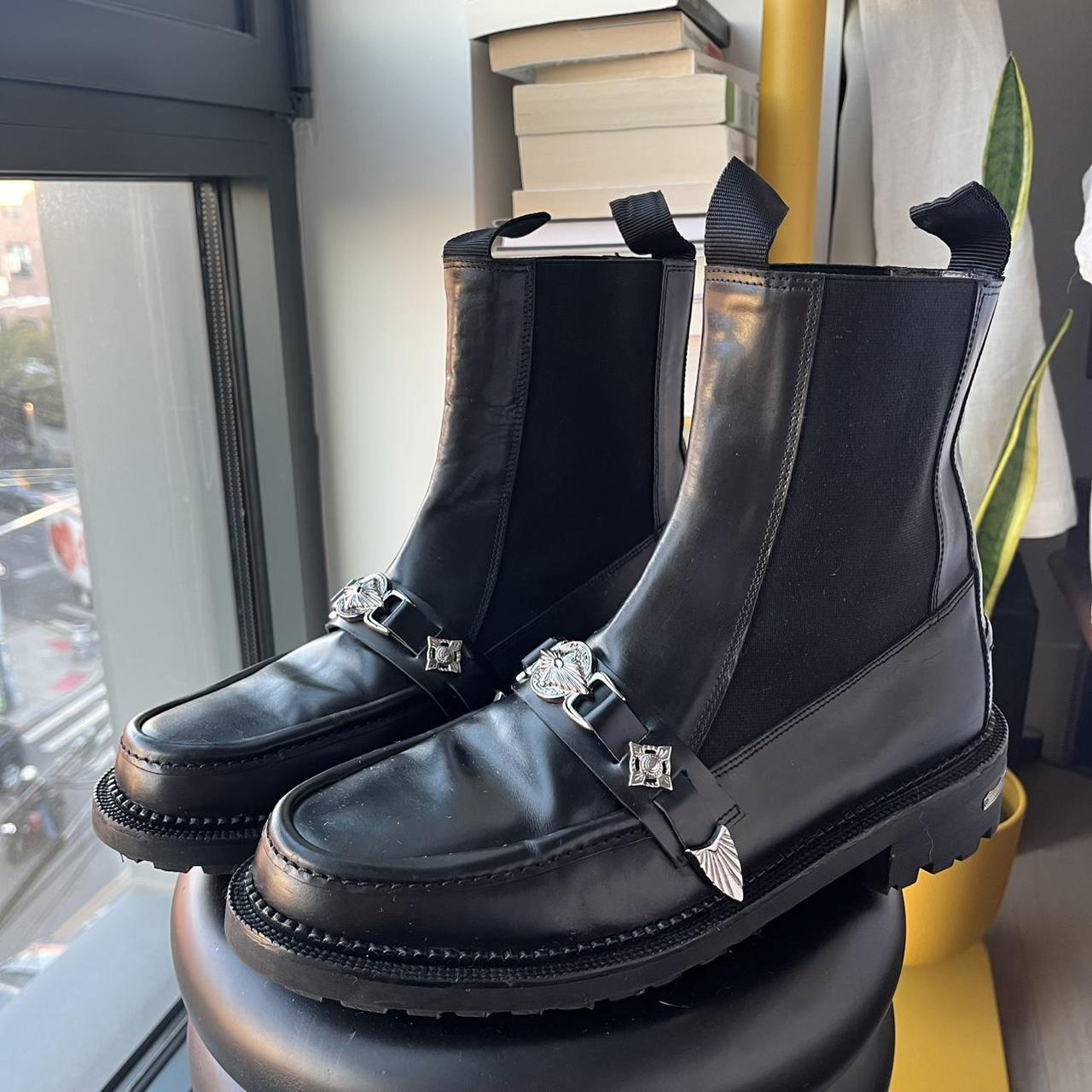 靴 TOGA VIRILIS Black Western Chelsea Boots Toga Virilis SSENSE Exclusive Black Western Boots Toga Virilis