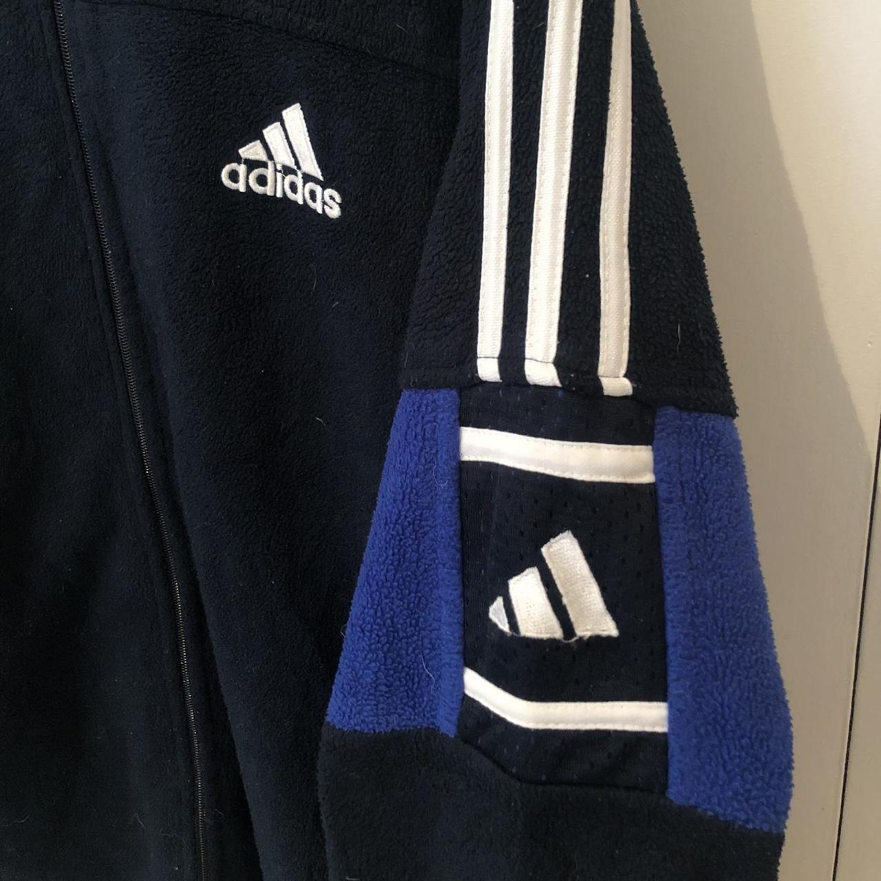 Adidas Men's Black and Blue Jumper | Depop