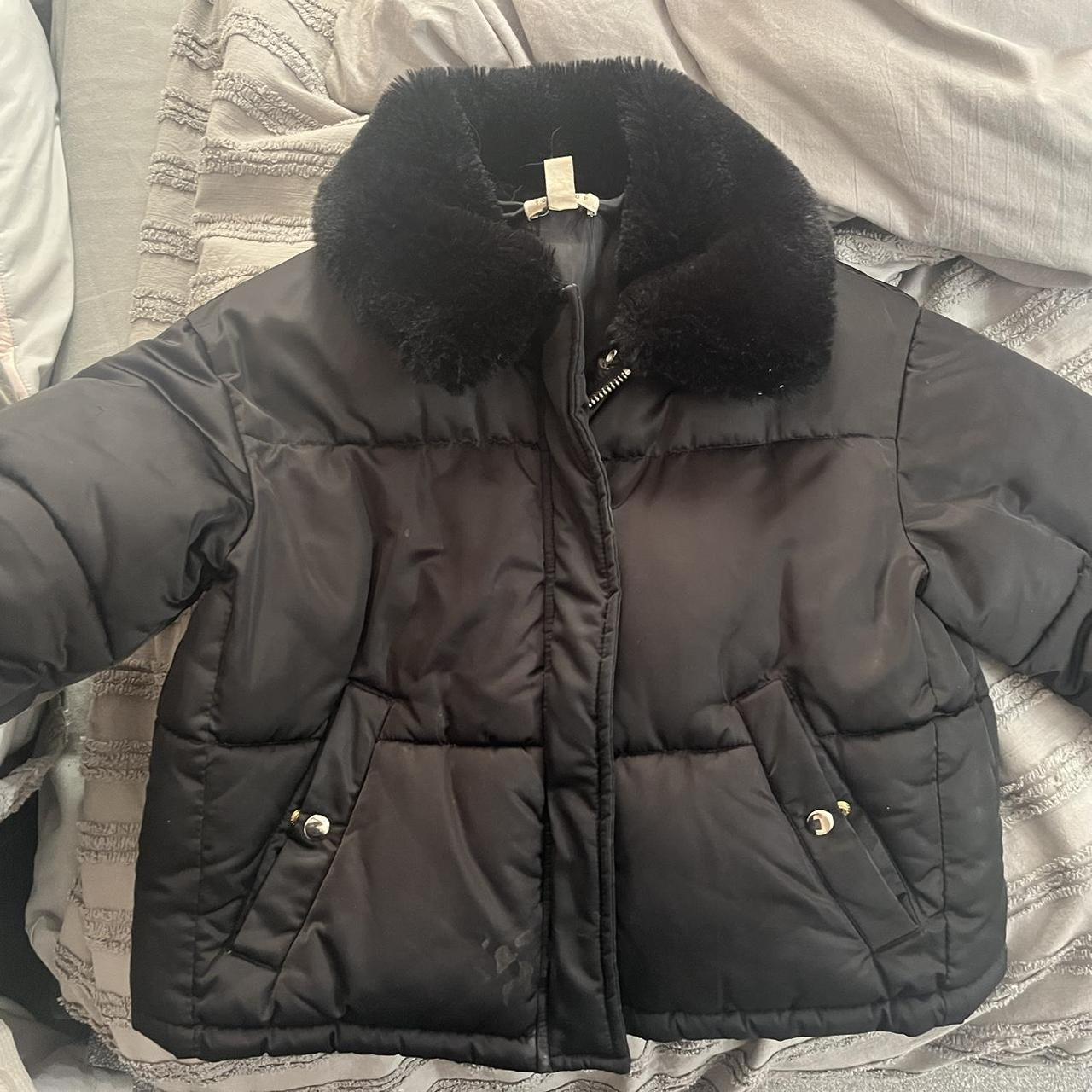 Topshop best sale black parka