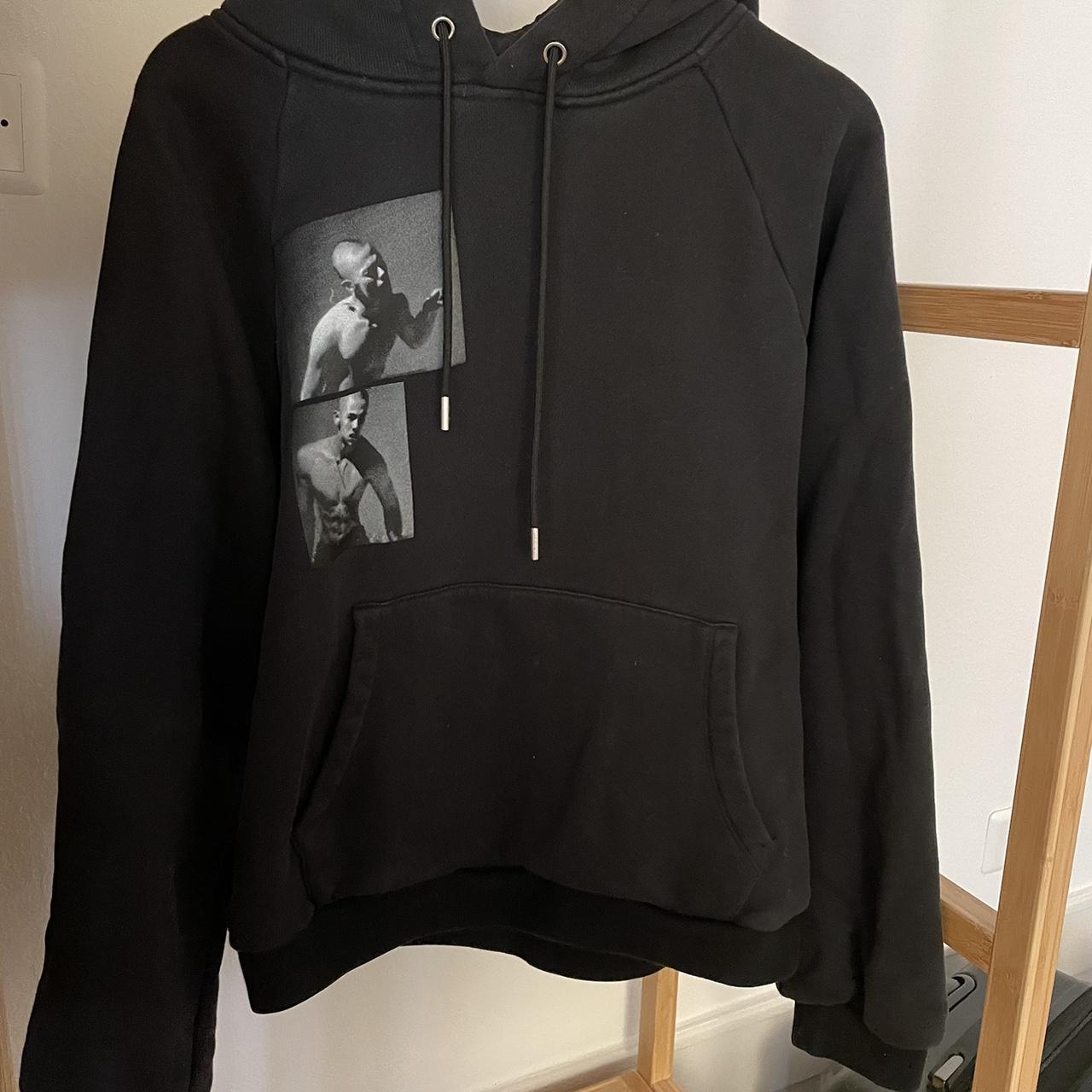 Heliot Emil black hoodie size S oversized - Depop
