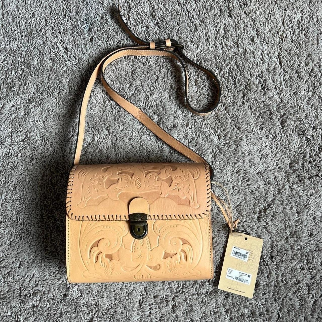 Patricia Nash Side Bag Vachetta Light Leather Side Depop