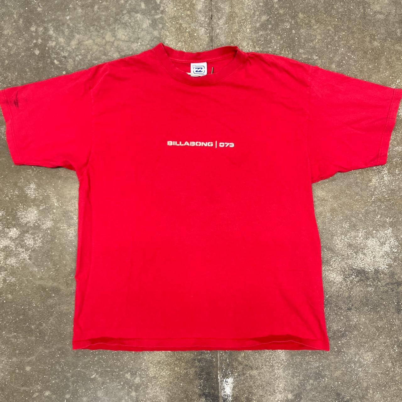 Billabong Men's Red T-shirt | Depop