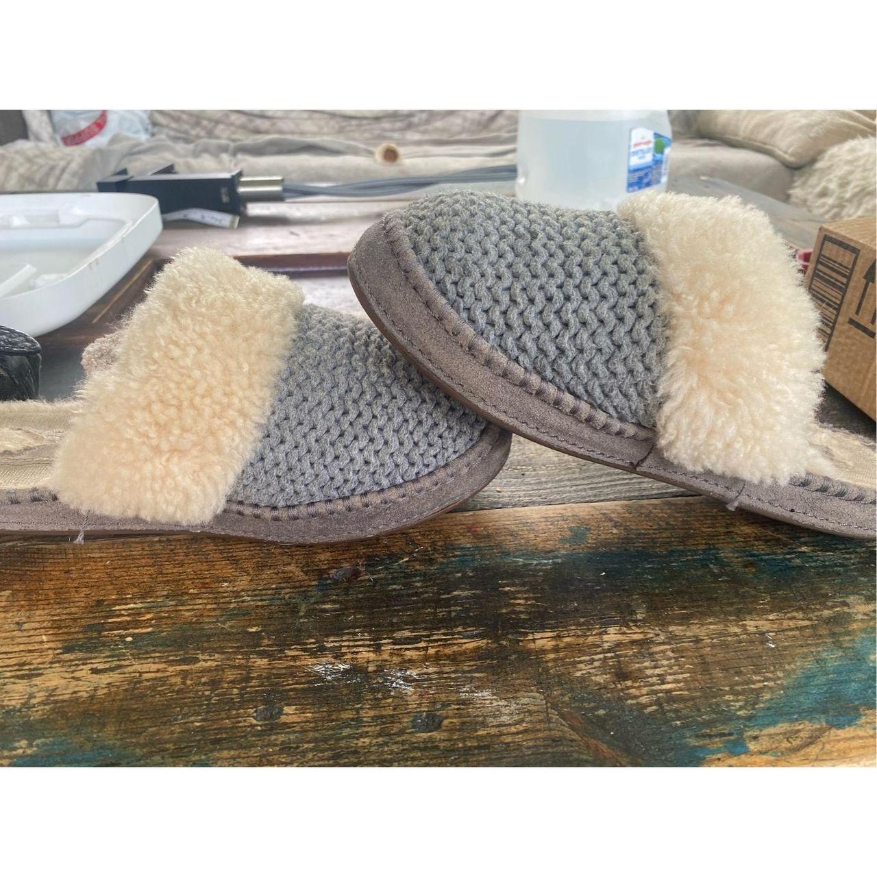 Woman s UGG gray crochet slippers. LOVED BUT IN Depop