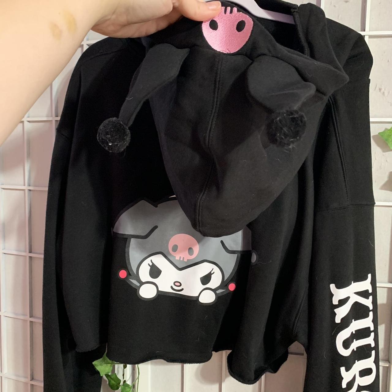 Kuromi hood with ears ! - Depop