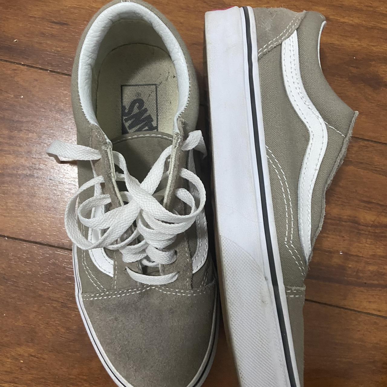 Khaki old best sale skool vans womens