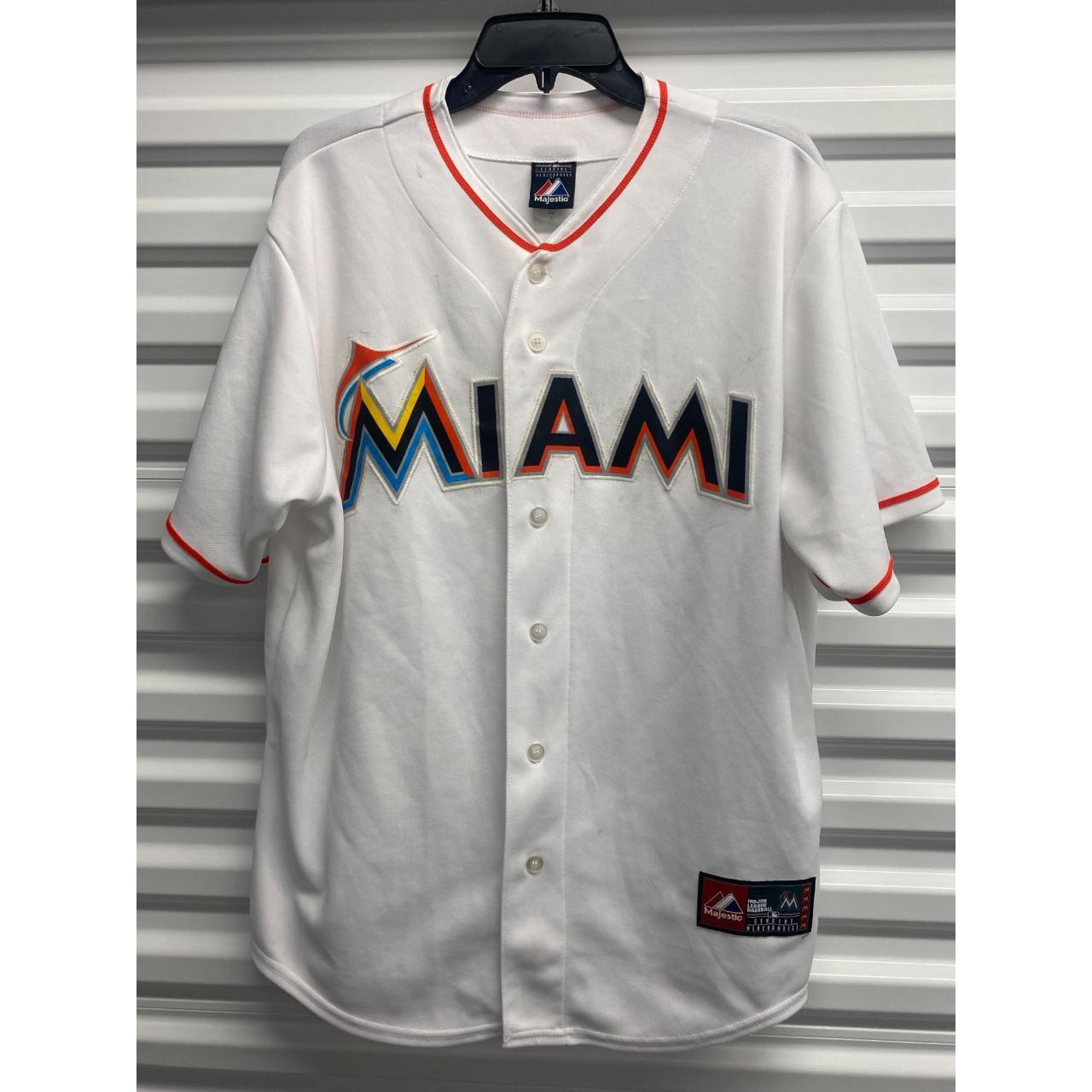 Majestic Made in USA MLB Miami Marlins Giancarlo - Depop