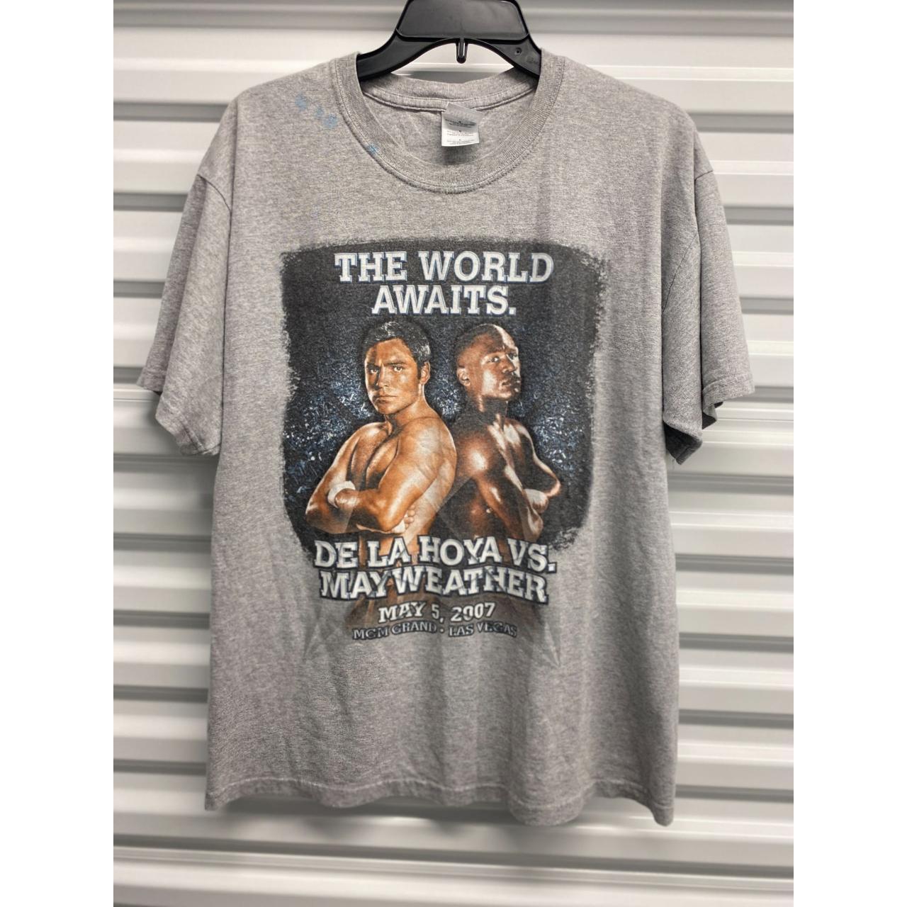 Vintage 2007 De La Hoya Vs Mayweather Fight Shirt popular