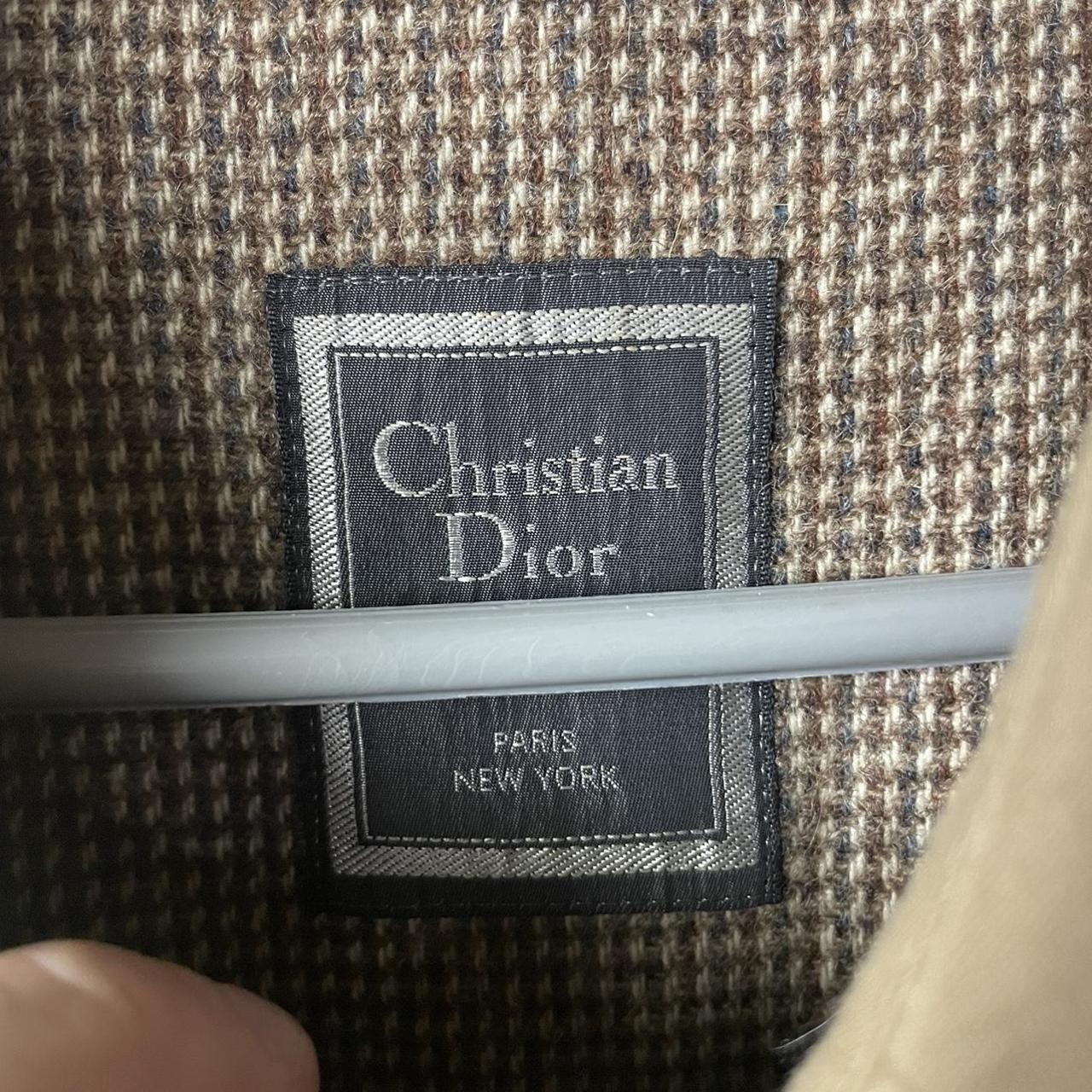 Christian Dior Men's Khaki Coat | Depop