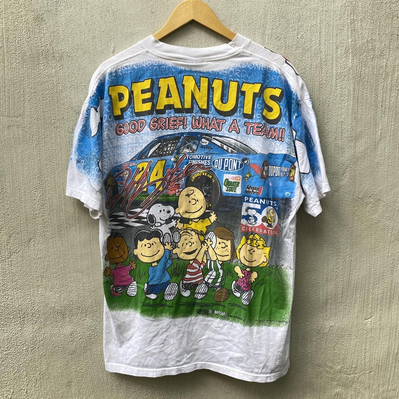 2000 Jeff Gordon Peanuts NASCAR AOP Size L Fits... - Depop